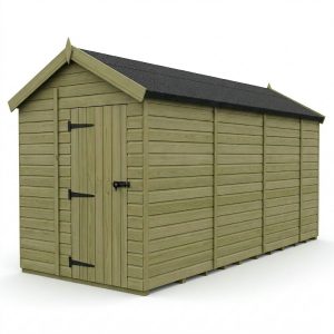 6 x 14 Apex Shed (Double Door, No Windows)