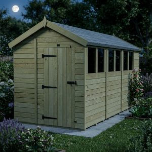 6 x 14 Apex Shed (Single Door, With Windows)