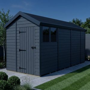 6x14 Apex Composite Shed (Single Door, With Windows)