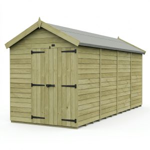 6 x 15 Apex Shed (Double Door, No Windows)
