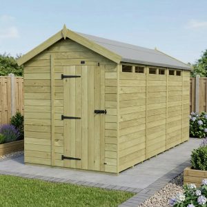 6 x 15 Apex Security Shed (Single Door)