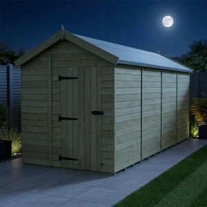 6 x 16 Apex Shed (Single Door, No Windows)