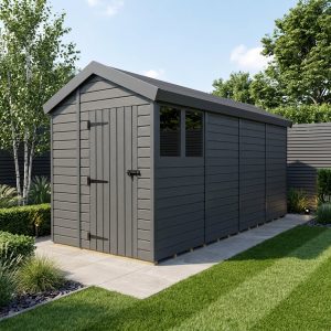 6x16 Apex Composite Shed (Single Door, With Windows)