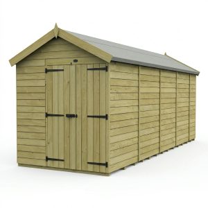 6 x 17 Apex Shed (Double Door, No Windows)