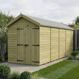 6 x 18 Apex Shed (Double Door, No Windows)