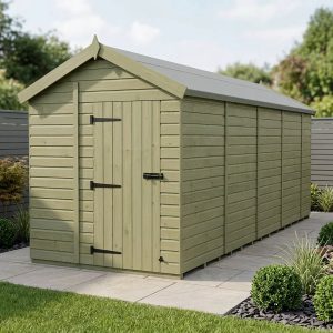 6 x 18 Apex Shed (Single Door, No Windows)