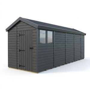 6x18 Apex Composite Shed (Single Door, With Windows)
