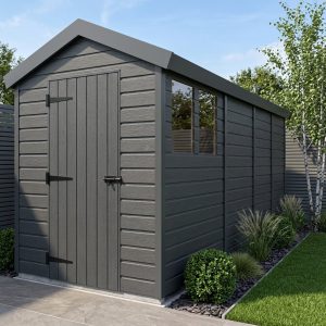 6x19 Apex Composite Shed (Single Door, With Windows)
