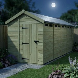 6 x 19 Apex Security Shed (Single Door)