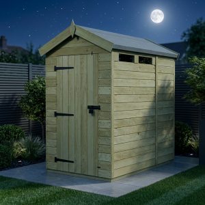 6 x 4 Apex Security Shed (Single Door)