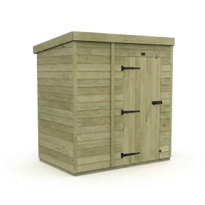 6 x 4 Pent Shed (Single Door, No Windows)