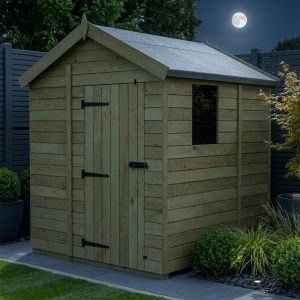 6 x 5 Apex Shed (Single Door, With Windows)