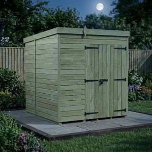6 x 5 Pent Shed (Double Door, No Windows)