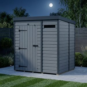 6x5 Composite Pent Security Shed