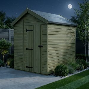 6 x 6 Apex Shed (Double Door, No Windows)