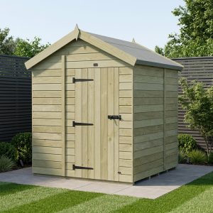 6 x 6 Apex Shed (Single Door, No Windows)