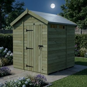 6 x 6 Apex Security Shed (Single Door)