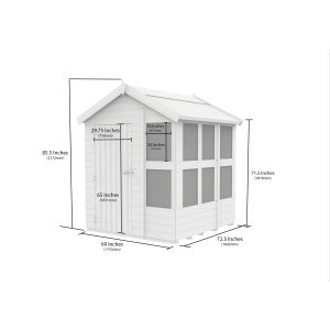 6x6 Composite Apex Potting Shed