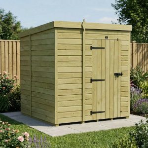 6 x 6 Pent Shed (Single Door, No Windows)