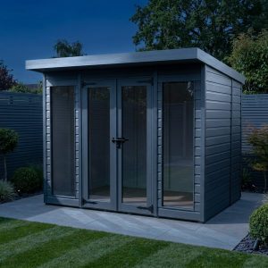 6x6 Composite Pent Full Height Summer House