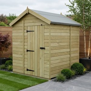 6 x 7 Apex Shed (Single Door, No Windows)