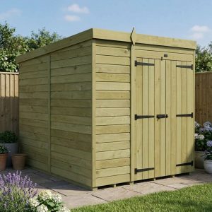 6 x 7 Pent Shed (Double Door, No Windows)