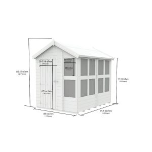 6 x 8 Apex Potting Shed