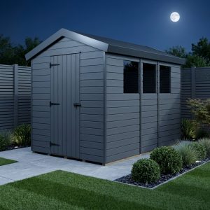 6x9 Apex Composite Shed (Single Door, With Windows)