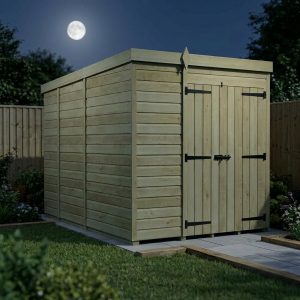 6 x 9 Pent Shed (Double Door, No Windows)