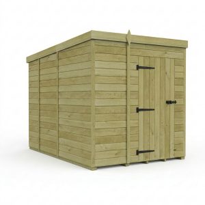 6 x 9 Pent Shed (Single Door, No Windows)