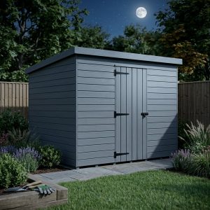 6x9 Pent Composite Shed (Single Door, No Windows)