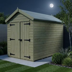 7 x 10 Apex Shed (Double Door, No Windows)