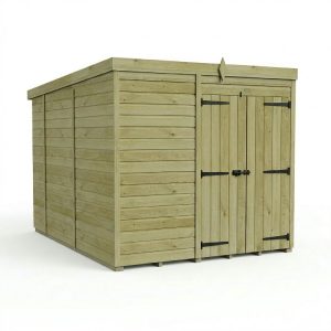 7 x 10 Pent Shed (Double Door, No Windows)