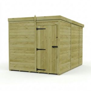 7 x 10 Pent Shed (Single Door, No Windows)