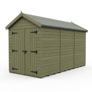 7 x 12 Apex Shed (Double Door, No Windows)