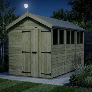 7 x 12 Apex Shed (Double Door, With Windows)