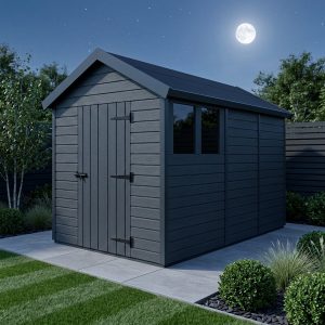 7x12 Apex Composite Shed (Single Door, With Windows)