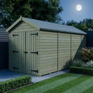 7 x 13 Apex Shed (Double Door, No Windows)