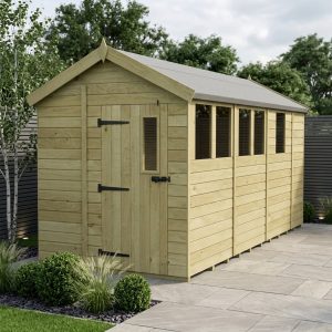 7 x 13 Apex Shed (Single Door, With Windows)