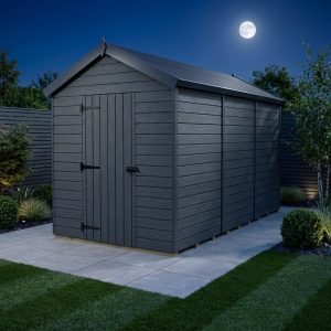 7x13 Apex Composite Shed (Single Door, No Windows)