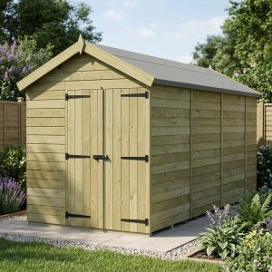 7 x 14 Apex Shed (Double Door, No Windows)