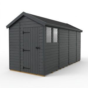 7x15 Apex Composite Shed (Single Door, With Windows)
