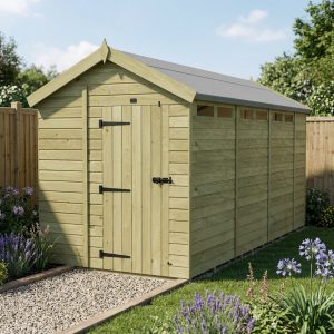 7 x 15 Apex Security Shed (Single Door)