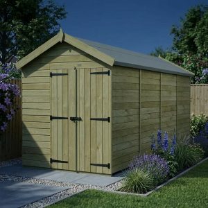 7 x 16 Apex Shed (Double Door, No Windows)