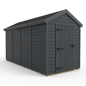 7x16 Apex Composite Shed (Single Door, No Windows)