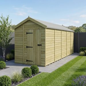 7 x 20 Apex Shed (Single Door, No Windows)