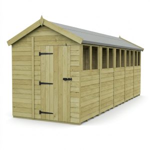 7 x 20 Apex Shed (Single Door, With Windows)