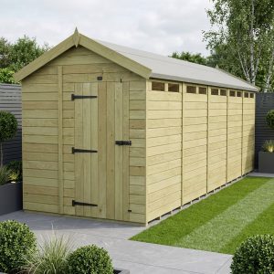 7 x 20 Apex Security Shed (Single Door)