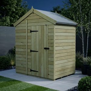 7 x 4 Apex Shed (Single Door, No Windows)