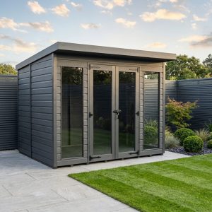 7x5 Composite Pent Full Height Summer House
